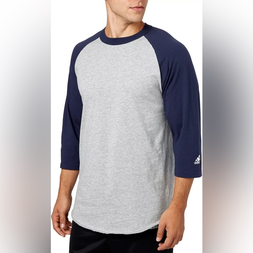 Adidas Men's Triple Stripe 3/4 Sleeve Practice Tee